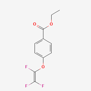 molecular formula C11H9F3O3 B15478024 Ethyl 4-[(trifluoroethenyl)oxy]benzoate CAS No. 35703-78-7
