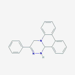 molecular formula C21H17N3 B15478040 3-phenyl-1,13b-dihydro-4H-[1,2,4]triazino[4,3-f]phenanthridine CAS No. 30589-45-8