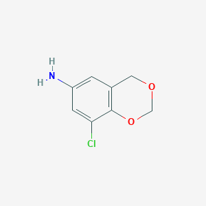 molecular formula C8H8ClNO2 B15478062 8-Chloro-2H,4H-1,3-benzodioxin-6-amine CAS No. 36037-96-4