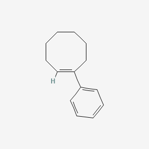 molecular formula C14H18 B15478106 1-Phenylcyclooctene CAS No. 25328-90-9