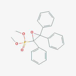 molecular formula C22H21O4P B15478177 Dimethyl (2,3,3-triphenyloxiran-2-yl)phosphonate CAS No. 26987-33-7