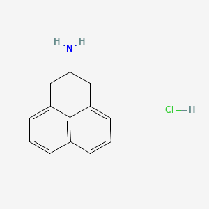 molecular formula C13H14ClN B15478242 Phenalen-2-amine, 2,3-dihydro-, hydrochloride CAS No. 33448-24-7