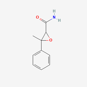molecular formula C10H11NO2 B15478285 2,3-Epoxy-3-phenylbutyramide CAS No. 24446-48-8
