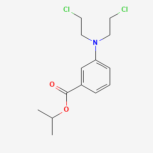 molecular formula C14H19Cl2NO2 B15478289 propan-2-yl 3-[bis(2-chloroethyl)amino]benzoate CAS No. 24813-10-3