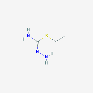 molecular formula C3H9N3S B15478341 ethyl N'-aminocarbamimidothioate CAS No. 31424-47-2