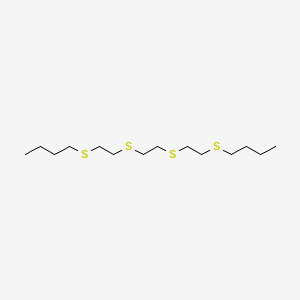 molecular formula C14H30S4 B15478408 5,8,11,14-Tetrathiaoctadecane CAS No. 27256-29-7