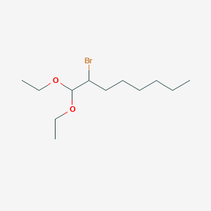 molecular formula C12H25BrO2 B15478417 2-Bromo-1,1-diethoxyoctane CAS No. 33861-21-1