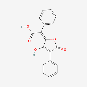 molecular formula C18H12O5 B15478464 Pulvinic acid CAS No. 26548-70-9