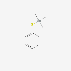 molecular formula C10H16SSn B15478557 Trimethyl[(4-methylphenyl)sulfanyl]stannane CAS No. 34047-26-2