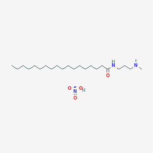 molecular formula C23H49N3O4 B15478569 N-[3-(dimethylamino)propyl]octadecanamide;nitric acid CAS No. 34570-54-2