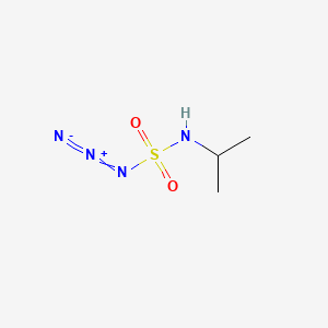 molecular formula C3H8N4O2S B15478610 Sulfamoyl azide, isopropyl- CAS No. 33581-90-7