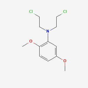 molecular formula C12H17Cl2NO2 B15478615 n,n-Bis(2-chloroethyl)-2,5-dimethoxyaniline CAS No. 27077-04-9