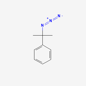 molecular formula C9H11N3 B15478636 Benzene, (1-azido-1-methylethyl)- CAS No. 32366-26-0