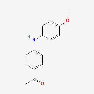 molecular formula C15H15NO2 B15478642 Ethanone, 1-[4-[(4-methoxyphenyl)amino]phenyl]- CAS No. 23689-01-2