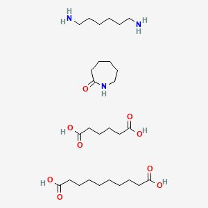 molecular formula C28H55N3O9 B15478645 azepan-2-one;decanedioic acid;hexane-1,6-diamine;hexanedioic acid CAS No. 25191-90-6