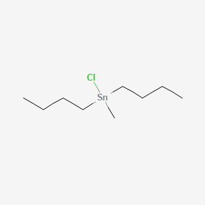 molecular formula C9H21ClSn B15478650 Stannane, dibutylchloromethyl- CAS No. 33314-72-6