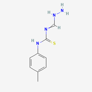 molecular formula C9H12N4S B15478686 N-(Hydrazinylmethylidene)-N'-(4-methylphenyl)thiourea CAS No. 34678-06-3