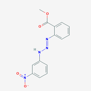 molecular formula C14H12N4O4 B15478802 Methyl 2-[(3-nitroanilino)diazenyl]benzoate CAS No. 29980-69-6