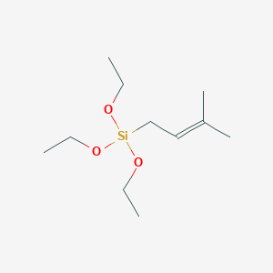 molecular formula C11H24O3Si B15478835 Triethoxy(3-methylbut-2-en-1-yl)silane CAS No. 35754-76-8