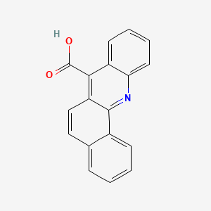 molecular formula C18H11NO2 B15478935 Benz(c)acridine-7-carboxylic acid CAS No. 34623-43-3