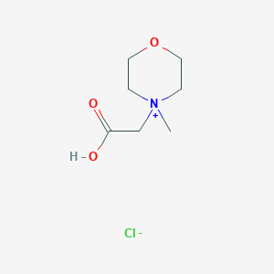 molecular formula C7H14ClNO3 B15478983 4-(Carboxymethyl)-4-methylmorpholin-4-ium chloride CAS No. 24009-90-3
