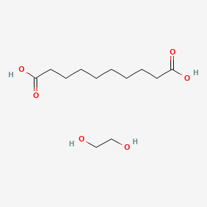 molecular formula C12H24O6 B15478991 Decanedioic acid;ethane-1,2-diol CAS No. 25037-32-5