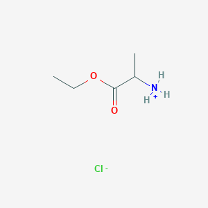 molecular formula C5H12ClNO2 B015479 Ethyl 2-aminopropanoate hydrochloride CAS No. 617-27-6