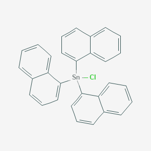 molecular formula C30H21ClSn B15479018 Chloro(trinaphthalen-1-yl)stannane CAS No. 32538-30-0