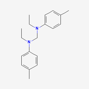 molecular formula C19H26N2 B15479150 N,N'-Diethyl-N,N'-bis(4-methylphenyl)methanediamine CAS No. 33875-64-8
