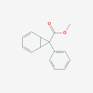 molecular formula C15H14O2 B15479168 Methyl 7-phenylnorcaradiene-7-carboxylate CAS No. 32777-09-6