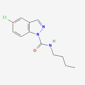molecular formula C12H14ClN3O B15479174 N-butyl-5-chloroindazole-1-carboxamide CAS No. 24240-10-6