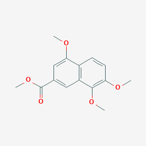 molecular formula C15H16O5 B15480048 2-Naphthalenecarboxylic acid, 4,7,8-trimethoxy-, methyl ester 