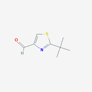 molecular formula C8H11NOS B154801 2-(tert-Butyl)thiazole-4-carbaldehyde CAS No. 937663-81-5
