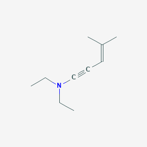 molecular formula C10H17N B15480130 N,N-Diethyl-4-methylpent-3-en-1-yn-1-amine CAS No. 28885-00-9