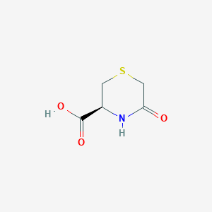 molecular formula C5H7NO3S B15480170 (3S)-5-oxothiomorpholine-3-carboxylic acid CAS No. 33163-97-2