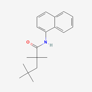 molecular formula C19H25NO B15480752 2,2,4,4-Tetramethyl-N-1-naphthylvaleramide CAS No. 32905-70-7