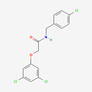 molecular formula C15H12Cl3NO2 B15480764 N-[(4-chlorophenyl)methyl]-2-(3,5-dichlorophenoxy)acetamide CAS No. 24727-39-7