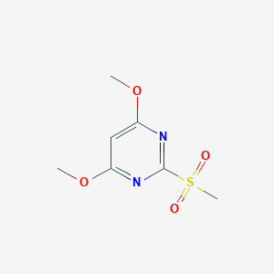 molecular formula C7H10N2O4S B154808 4,6-Dimethoxy-2-(methylsulfonyl)pyrimidine CAS No. 113583-35-0