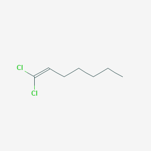 molecular formula C7H12Cl2 B15480811 1,1-Dichloro-1-heptene CAS No. 32363-95-4