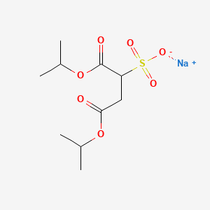 molecular formula C10H17NaO7S B15480829 Butanedioic acid, sulfo-, 1,4-bis(1-methylethyl) ester, sodium salt CAS No. 23524-75-6