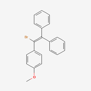 molecular formula C21H17BrO B15480844 Benzene, 1-(1-bromo-2,2-diphenylethenyl)-4-methoxy- CAS No. 25354-48-7