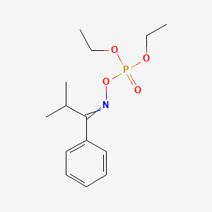 molecular formula C14H22NO4P B15480868 Diethyl [(2-methyl-1-phenylpropylidene)amino] phosphate CAS No. 22720-14-5