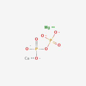 molecular formula CaMgO7P2 B15480928 Pyrophosphoric acid, calcium magnesium salt CAS No. 23108-98-7