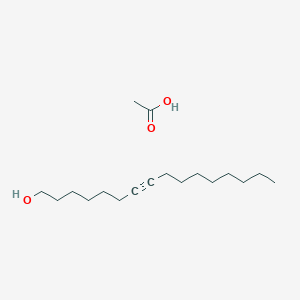 molecular formula C18H34O3 B15480936 Acetic acid;hexadec-7-yn-1-ol CAS No. 28793-46-6
