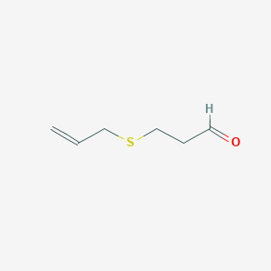 molecular formula C6H10OS B15480967 3-(Allylthio)propanal CAS No. 22842-59-7