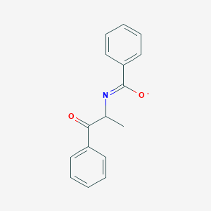 molecular formula C16H14NO2- B15480976 N-(1-Oxo-1-phenylpropan-2-yl)benzenecarboximidate CAS No. 32136-22-4