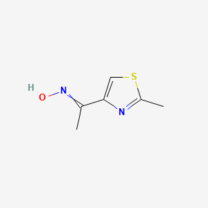 molecular formula C6H8N2OS B15481032 Ethanone, 1-(2-methyl-4-thiazolyl)-, oxime CAS No. 23002-77-9