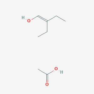 molecular formula C8H16O3 B15481038 Acetic acid;2-ethylbut-1-en-1-ol CAS No. 22014-15-9
