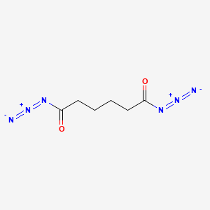 molecular formula C6H8N6O2 B15481045 Hexanedioyl diazide CAS No. 25021-15-2