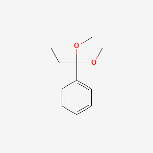 molecular formula C11H16O2 B15481049 Benzene, (1,1-dimethoxypropyl)- CAS No. 25310-92-3